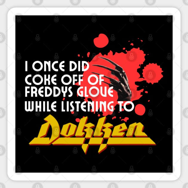 Coke off a glove Sticker by Low Life Shirts